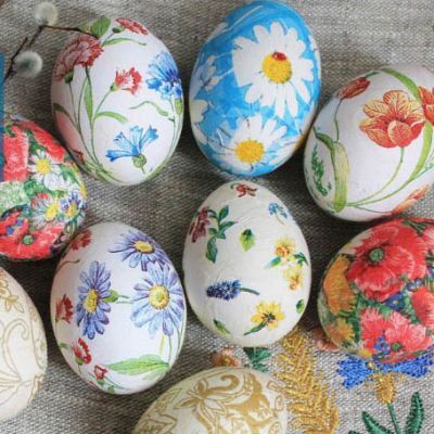 Kiaušinis - dekupažo technika