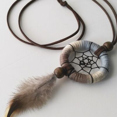 Edukacija kaklo papuošalas "Sapnų gaudyklė"